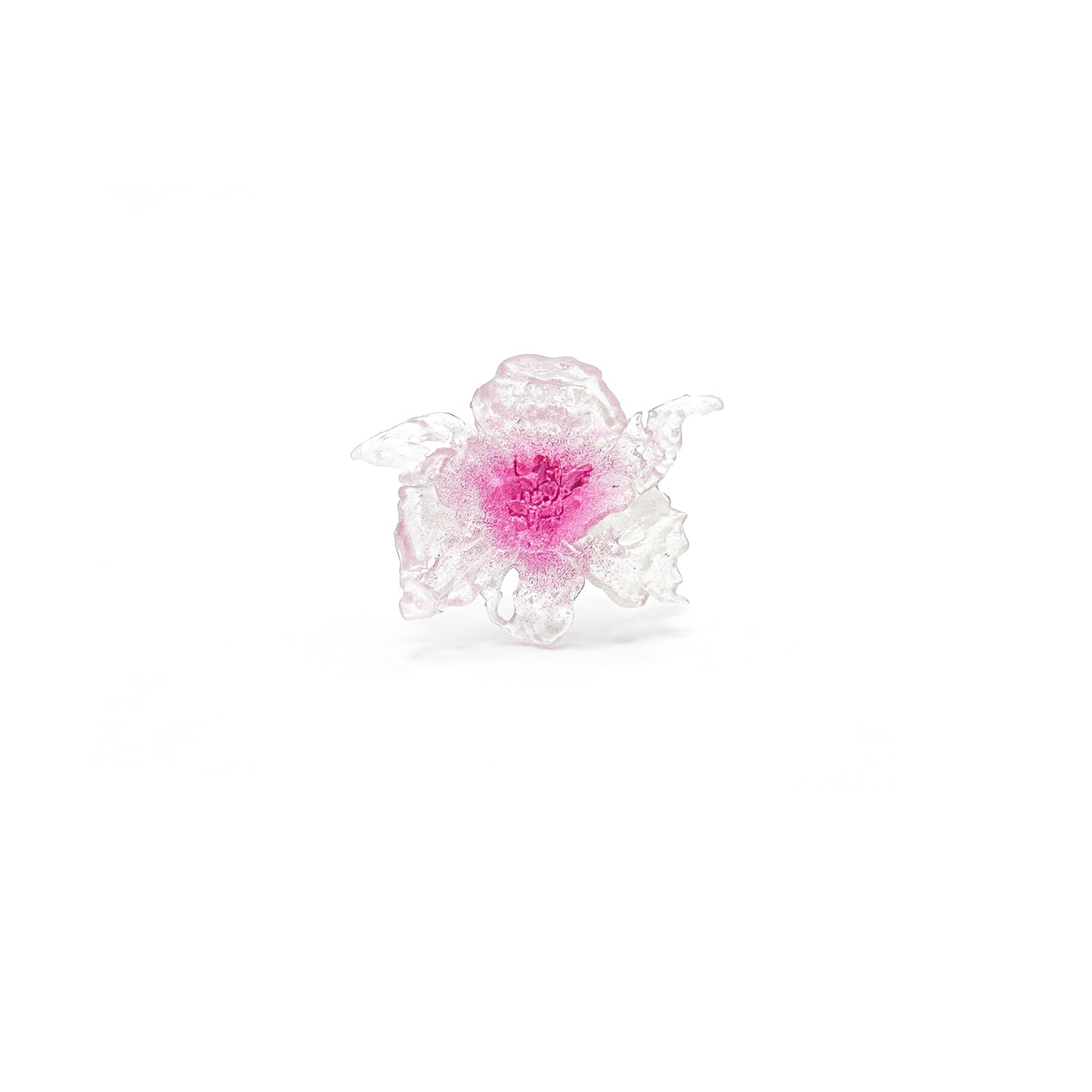 Mini Daffodil Blossom Ring - Pink Center