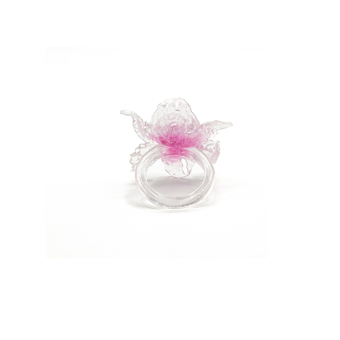 Mini Daffodil Blossom Ring - Pink Center