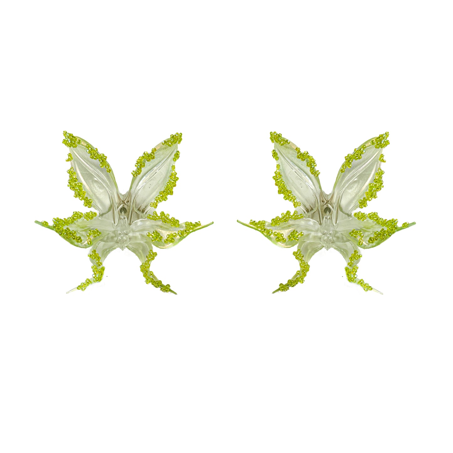 Lucid Beaded Orchid Earrings