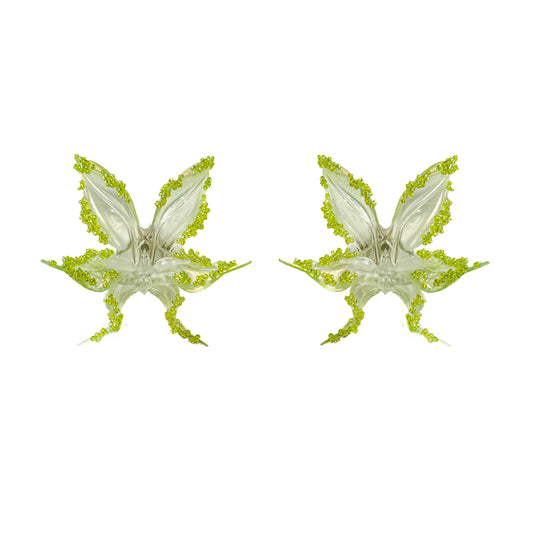 Lucid Beaded Orchid Earrings