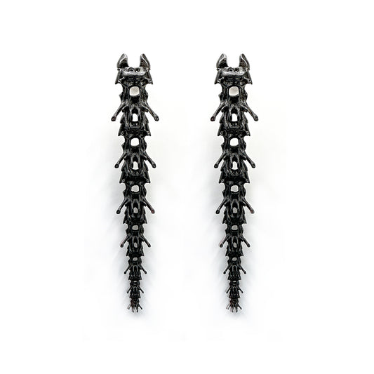 Oceanspine Petals Earrings - Black