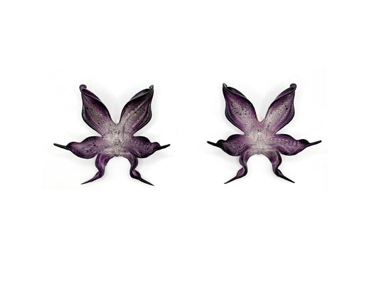 Dark Angel Orchid Earrings -Special Edition