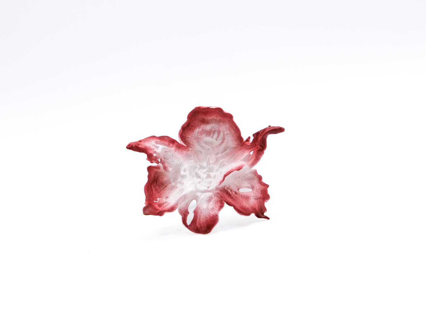 Daffodil Flower Ring Nº1 - Red Edge