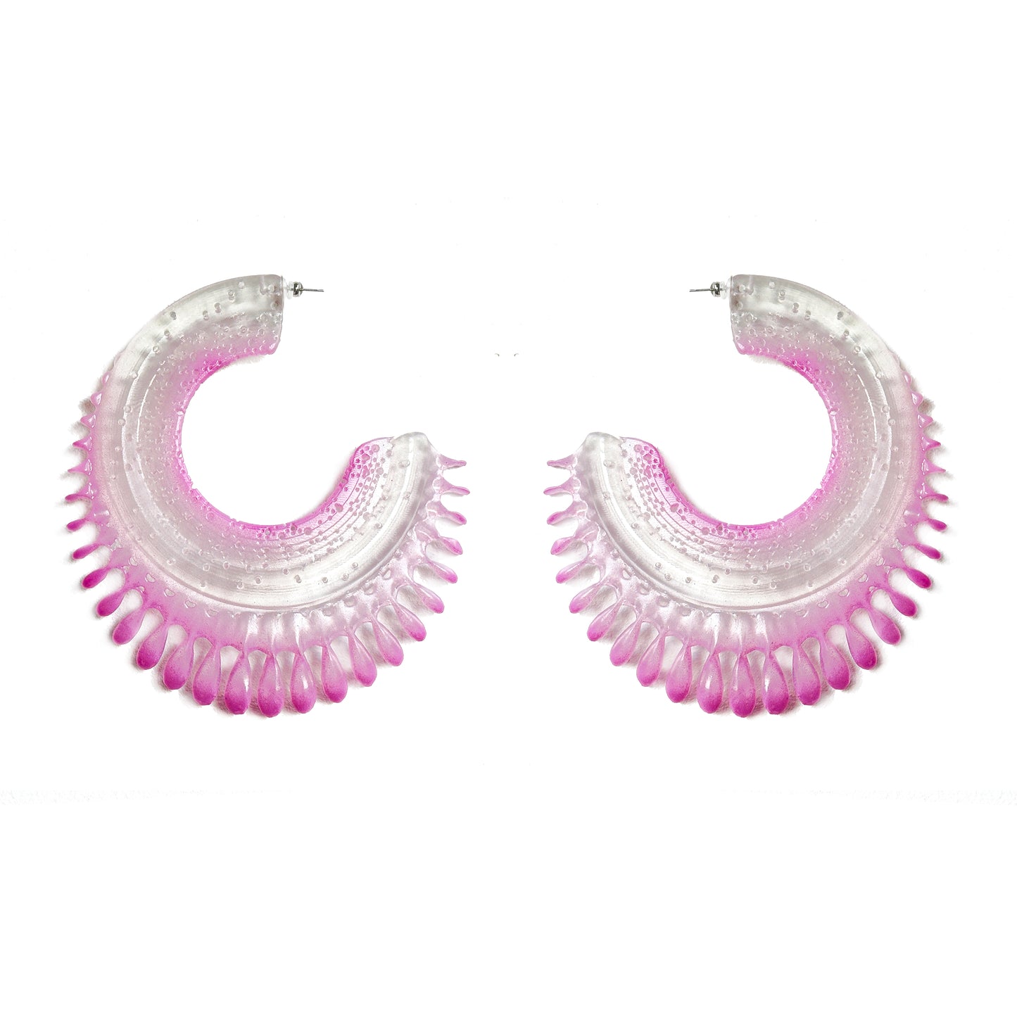 Resilient Passiflora Arc Earrings - Sakura