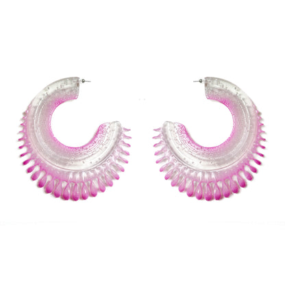 Resilient Passiflora Arc Earrings - Sakura