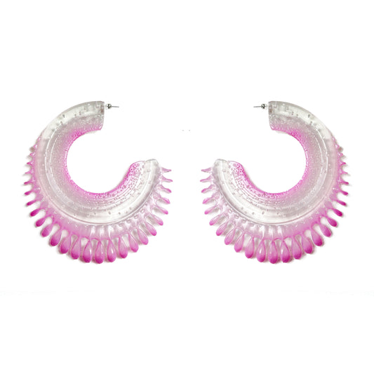 Resilient Passiflora Arc Earrings - Sakura