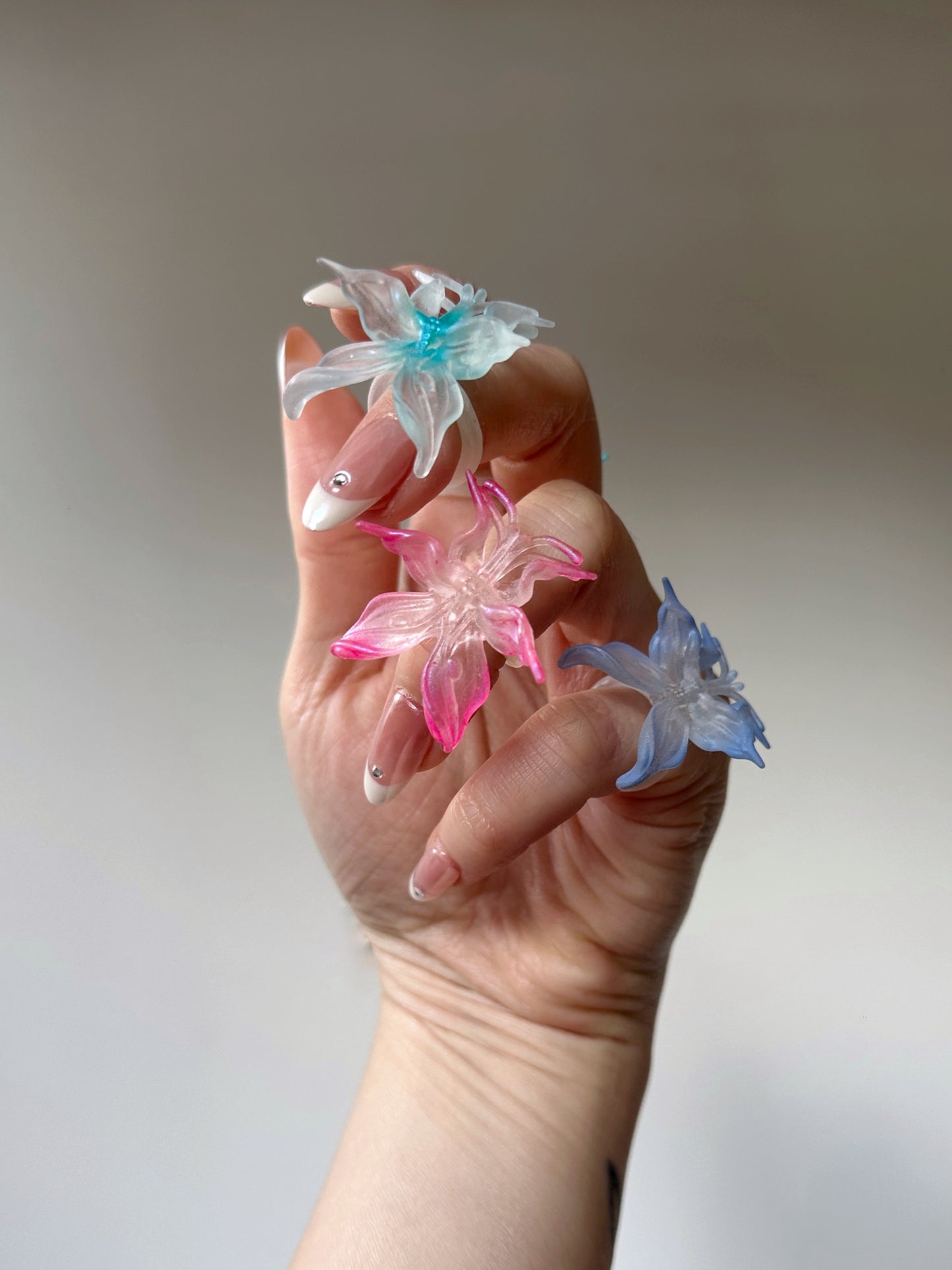 Mini Orchid Whisper Ring - Neon Pink