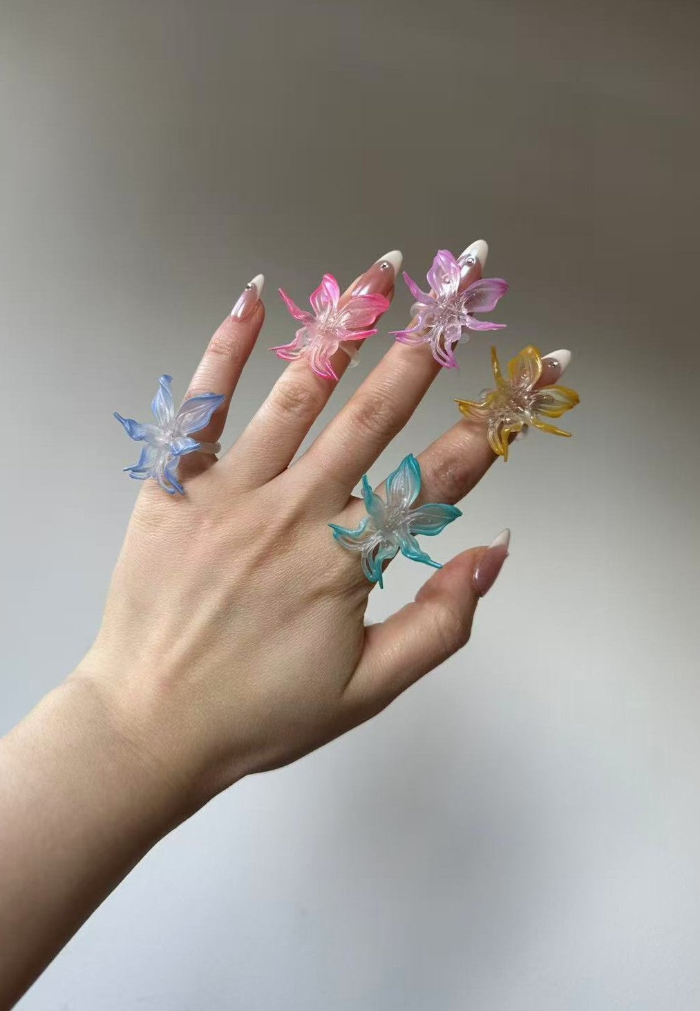 Mini Orchid Whisper Ring - Yellow