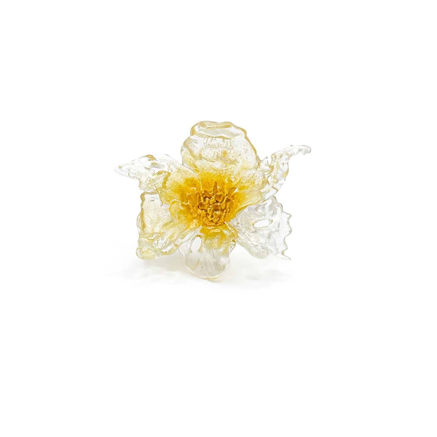 Daffodil Flower Ring Nº1 - Mustard Yellow