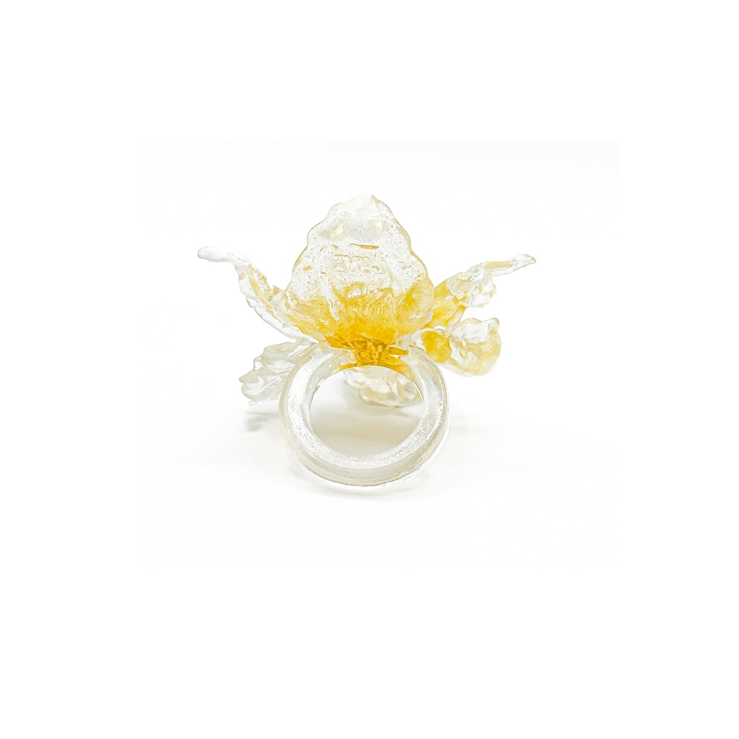 Daffodil Flower Ring Nº1 - Mustard Yellow