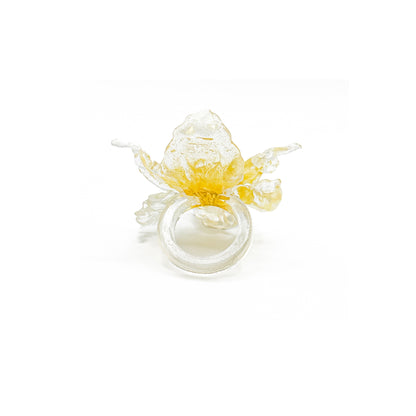 Daffodil Flower Ring Nº1 - Mustard Yellow
