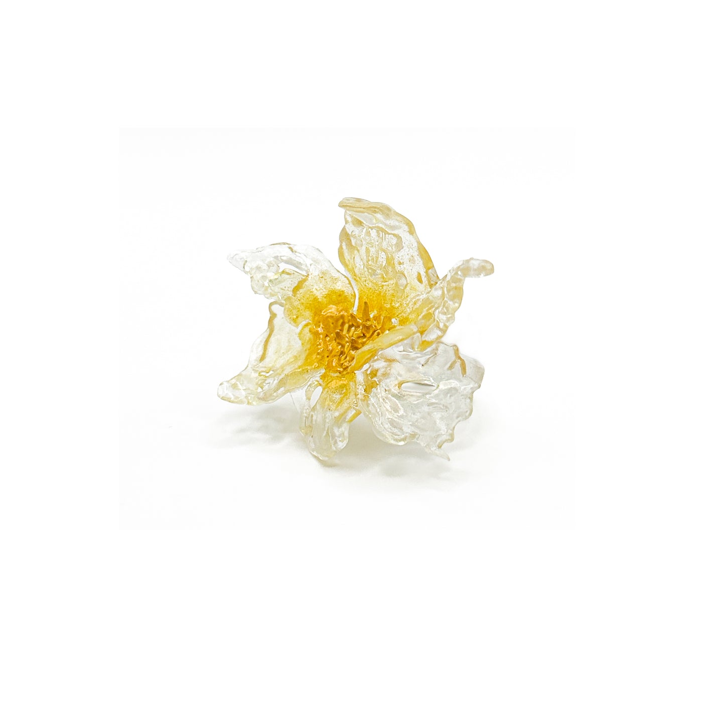 Daffodil Flower Ring Nº1 - Mustard Yellow