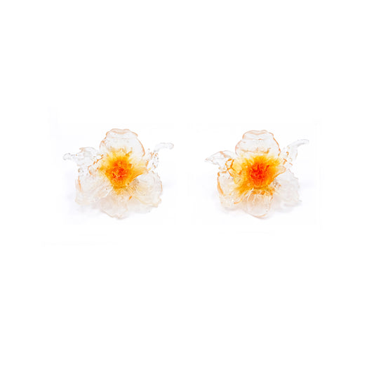 Regular Daffodils Earrings - Orange Point