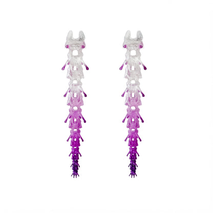 Oceanspine Petals Earrings - Purple